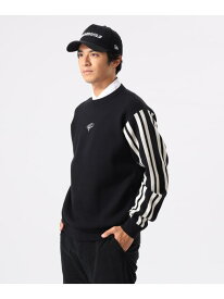 ORANGE LABEL / クラブハウスストライプ ニット BEAMS GOLF ORANGE LABEL ビームス ゴルフ トップス ニット ブラック ブラウン【送料無料】[Rakuten Fashion]