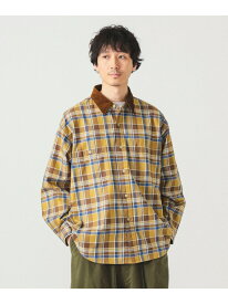 【SALE／30%OFF】チェック ワークシャツ BEAMS ビームス メン トップス シャツ・ブラウス グリーン ベージュ【RBA_E】【送料無料】[Rakuten Fashion]