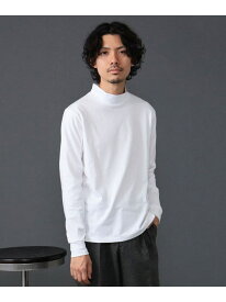 【SALE／20%OFF】コットン モックネック ロングスリーブ Tシャツ BEAMS F ビームス メン トップス カットソー・Tシャツ ブラウン ブラック ホワイト【RBA_E】【送料無料】[Rakuten Fashion]