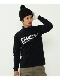 【SALE／40%OFF】【1/11新規値下げ】BEAMS GOLF ORANGE LABEL / 裏起毛 フラッグロゴ モックネックシャツ BEAMS GOLF ORANGE LABEL ビームス ゴルフ トップス カットソー・Tシャツ ブラック カーキ ネイビー【RBA_E】【送料無料】[Rakuten Fashion]