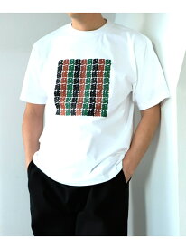 BEAMS JAPAN / 歌舞伎 定式幕 Tシャツ 其の一 BEAMS JAPAN ビームス ジャパン トップス カットソー・Tシャツ ホワイト【送料無料】[Rakuten Fashion]