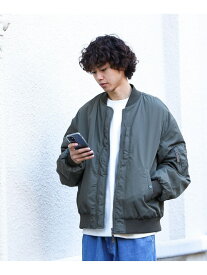 【SALE／20%OFF】BEAMS HEART / ナイロン MA-1 ジャケット BEAMS HEART MEN ビームス ハート ジャケット・アウター ブルゾン・ジャンパー カーキ ブラック【RBA_E】【送料無料】[Rakuten Fashion]