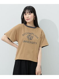 BEAMS HEART / リバーシブル プリントTシャツ BEAMS HEART WOMEN ビームス ハート トップス カットソー・Tシャツ ベージュ ホワイト ネイビー【送料無料】[Rakuten Fashion]