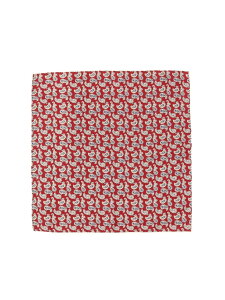 Pocket Chief Silk Hopsack Paisley Print BEAMS PLUS �r�[���X ���� �t�@�b�V�����G�� �X�J�[�t�E�o���_�i �O���[�� ���b�h �u���[�y���������z[Rakuten Fashion]