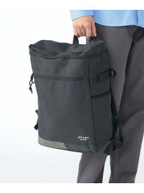 【13インチノートPC収納可/A4サイズ対応】ポリエステル 杢素材 ボックス バックパック お仕事 ビジネス リュック 大容量 BEAMS HEART MEN ビームス ハート バッグ リュック・バックパック ブラック グレー【送料無料】[Rakuten Fashion]
