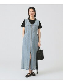 デニム ジップ タイト ワンピース Ray BEAMS ビームス ウイメン ワンピース・ドレス その他のワンピース・ドレス ブルー【送料無料】[Rakuten Fashion]