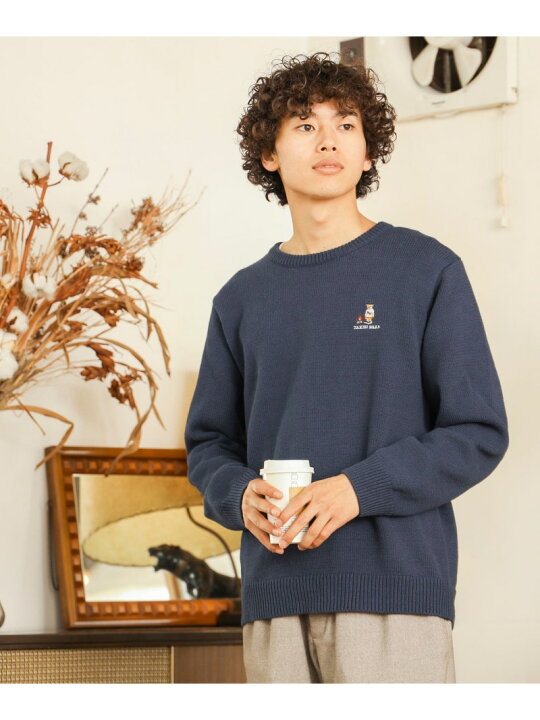 楽天市場】ベアー 刺繍 クルーネック ニット 25AW BEAMS HEART MEN 