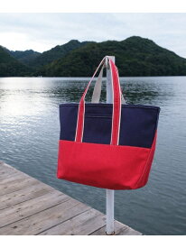 【BEAMSの百名品】L.L.Bean * BEAMS PLUS & BEAMS BOY / 別注 Deep Bottom Deluxe Boat and Tote Large BEAMS PLUS ビームス メン バッグ トートバッグ ネイビー レッド【送料無料】[Rakuten Fashion]