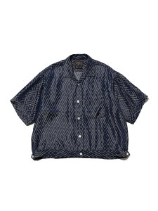 Cabana-SHT Cupro Zigzag Pattern BEAMS PLUS �r�[���X ���� �g�b�v�X �V���c�E�u���E�X �l�C�r�[ �O���[���y���������z[Rakuten Fashion]