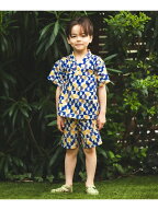 幾何学柄 甚平 2026SS (90~130cm)お祭り 女の子 男の子 夏休み 花火大会 夕涼み BEAMS mini ビームス ミ…