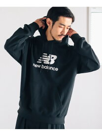 【SALE／30%OFF】New Balance / Logo Sweat Parka スウェット 25SS B:MING by BEAMS ビーミング ライフストア バイ ビームス トップス パーカー・フーディー ベージュ ブラック【RBA_E】【送料無料】[Rakuten Fashion]