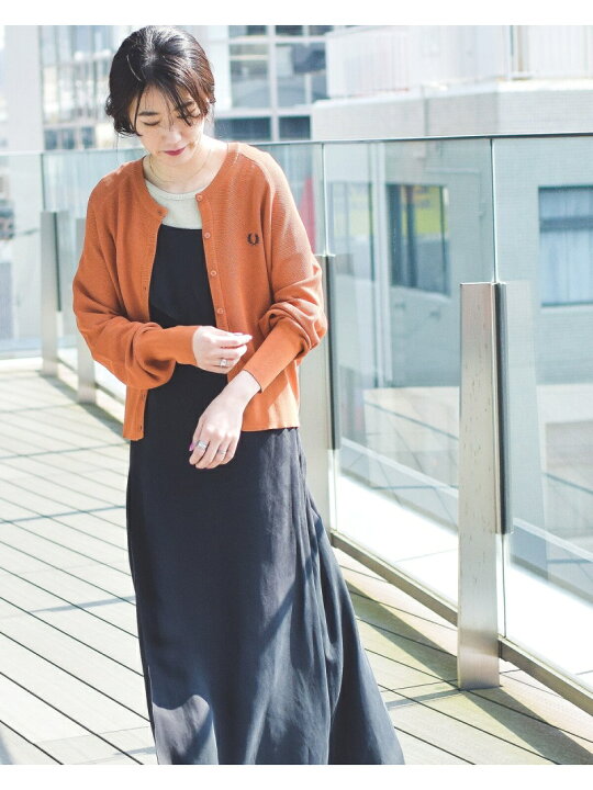 楽天市場】FRED PERRY × Ray BEAMS / 別注 クルーネック カーディガン 