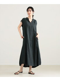 TICCA / リネン フレンチスリーブ バルーン ワンピース Demi-Luxe BEAMS デミルクス ビームス ワンピース・ドレス その他のワンピース・ドレス カーキグリーン ネイビー【送料無料】[Rakuten Fashion]