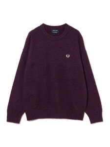 �y�ʒ��zFRED PERRY / �t���b�t�B�[�j�b�g 26FW BEAMS �r�[���X ���� �g�b�v�X �j�b�g �u���E�� �u���b�N�y���������z[Rakuten Fashion]