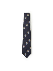 Silk Tie Crest Shield BEAMS PLUS �r�[���X ���� �X�[�c�E�t�H�[�}�� �l�N�^�C�E���l�N�^�C �u���b�N �O���[�� �l�C�r�[�y���������z[Rakuten Fashion]