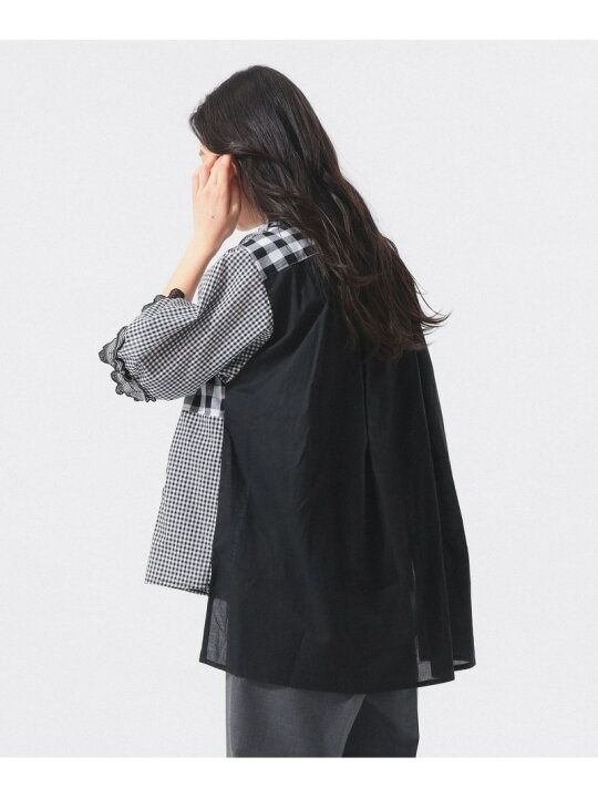SALE／30%OFF】【別注】TORI-TO / ギンガム フリル シャツ BEAMS BOY 