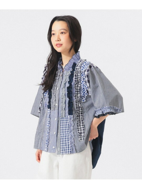 楽天市場】【SALE／30%OFF】【別注】TORI-TO / ギンガム フリル シャツ 