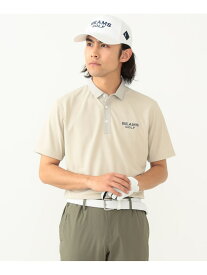 【吸水速乾】BEAMS GOLF PURPLE LABEL / リップストップ ストレッチ鹿の子シャツ BEAMS GOLF PURPLE LABEL ビームス ゴルフ トップス スウェット・トレーナー ベージュ ホワイト ネイビー【送料無料】[Rakuten Fashion]