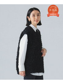 【ビームスの百名品】カラミリボン ブラウス 25SS セレモニー オフィス ベスト ジレ EFFE BEAMS デミルクス ビームス トップス シャツ・ブラウス ホワイト ネイビー【送料無料】[Rakuten Fashion]
