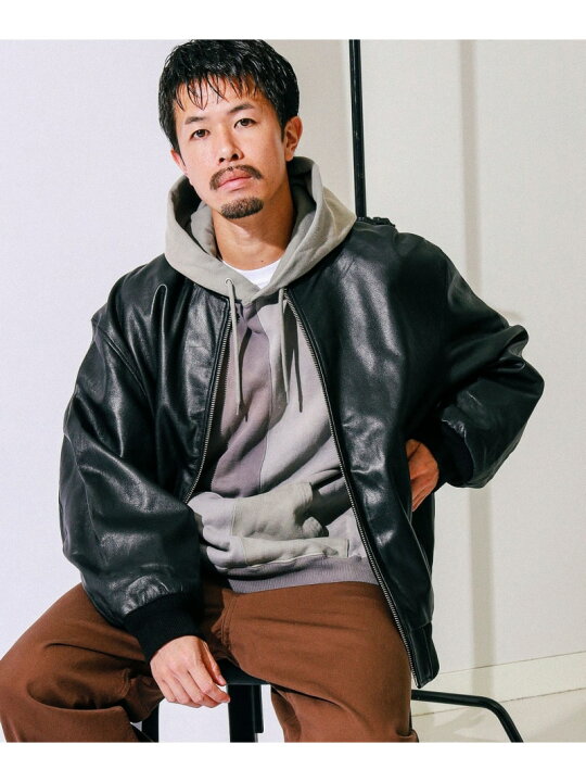 楽天市場】レザー ボマージャケット 24AW BEAMS ビームス メン 