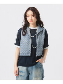 【SALE／60%OFF】【6/12新規値下げ】ポリエステル ジャガード ベスト BEAMS BOY ビームス ウイメン トップス ベスト・ジレ ブラウン ネイビー【RBA_E】【送料無料】[Rakuten Fashion]