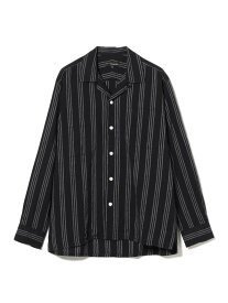 MOJITO / ABSHINTH SHIRT Bar.2.0 Mole Stripe BEAMS PLUS ビームス メン トップス シャツ・ブラウス ブラック【送料無料】[Rakuten Fashion]