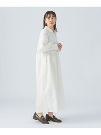 【SALE／60%OFF】ドロスト ロング シャツワンピース BEAMS HEART WOMEN ビームス ハート ワンピース・ドレス その他のワンピース・ドレス ホワイト ブラック ベージュ【RBA_E】[Rakuten Fashion]