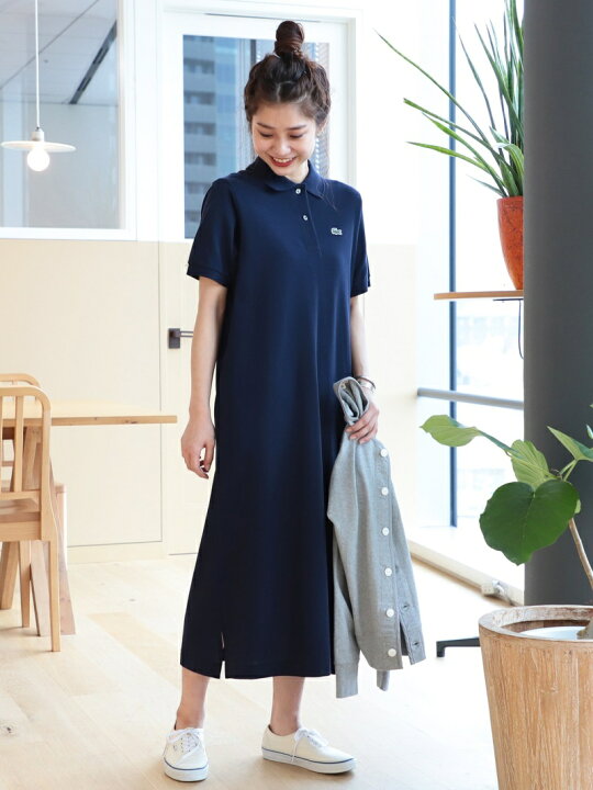 楽天市場】LACOSTE × BEAMS BOY / 別注 ポロ ロング ワンピース BEAMS  
