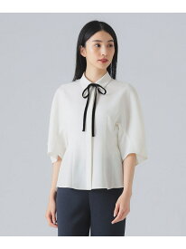 リボンタイ ブラウス EFFE BEAMS デミルクス ビームス トップス シャツ・ブラウス ホワイト【送料無料】[Rakuten Fashion]