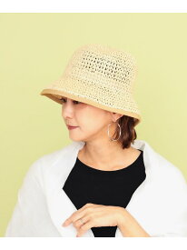 GRILLO / ペーパー クロシェハット Demi-Luxe BEAMS デミルクス ビームス 帽子 ハット ホワイト ブラック【送料無料】[Rakuten Fashion]