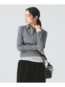 �y�ʒ��zPICCADILLY / POLO Ray BEAMS �r�[���X �E�C���� �g�b�v�X �|���V���c �O���[�y���������z[Rakuten Fashion]