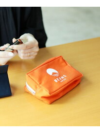 evergreen works * BEAMS JAPAN / 別注 ロゴ ポーチ M BEAMS JAPAN ビームス ジャパン 財布・ポーチ・ケース その他の財布・ポーチ・ケース ブラック オレンジ ネイビー[Rakuten Fashion]