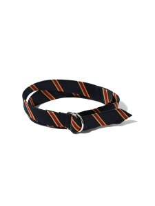 Double Ring Ribbon Belt BEAMS PLUS �r�[���X ���� �t�@�b�V�����G�� �x���g �O���[�� �l�C�r�[�y���������z[Rakuten Fashion]