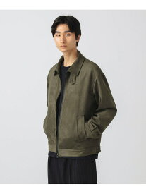フェイクスエード ジップ ブルゾン BEAMS HEART MEN ビームス ハート トップス スウェット・トレーナー ブラック グリーン【先行予約】*【送料無料】[Rakuten Fashion]