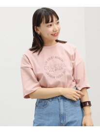 BEAMS HEART / サークルフォーム プリントTシャツ 24SS BEAMS HEART WOMEN ビームス ハート トップス カットソー・Tシャツ オレンジ ホワイト グレー【送料無料】[Rakuten Fashion]