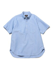 B.D. Pullover Classic-fit American Oxford BEAMS PLUS �r�[���X ���� �g�b�v�X �V���c�E�u���E�X �u���[ �z���C�g�y���������z[Rakuten Fashion]