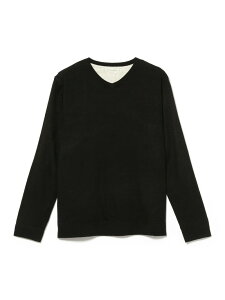 �y�ʒ��zdip / 2Layer V Neck Knit BEAMS PLUS �r�[���X ���� �g�b�v�X �j�b�g �O���[ �u���E�� �u���b�N�y���������z[Rakuten Fashion]