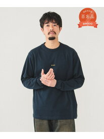 ミニロゴ クルーネック Tシャツ BEAMS ビームス メン トップス カットソー・Tシャツ ネイビー ブラック ホワイト【先行予約】*【送料無料】[Rakuten Fashion]