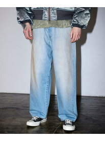 BEAMS / ワイドフィット デニムパンツ BEAMS ビームス メン パンツ ジーンズ・デニムパンツ ブラック ネイビー ブルー ベージュ【送料無料】[Rakuten Fashion]