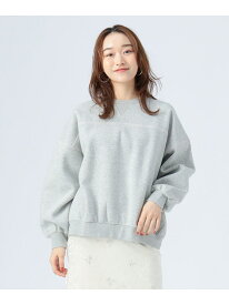 ビッグ 配色ステッチ クルー ネック スウェット BEAMS HEART WOMEN ビームス ハート トップス スウェット・トレーナー レッド ブラック ホワイト【送料無料】[Rakuten Fashion]