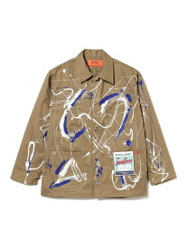 UNIVERSAL OVERALL / Paint Coverall BEAMS MEN ビームス メン ジャケット・アウター ブルゾン・ジャンパー ブラック ベージュ【送料無料】[Rakuten Fashion]