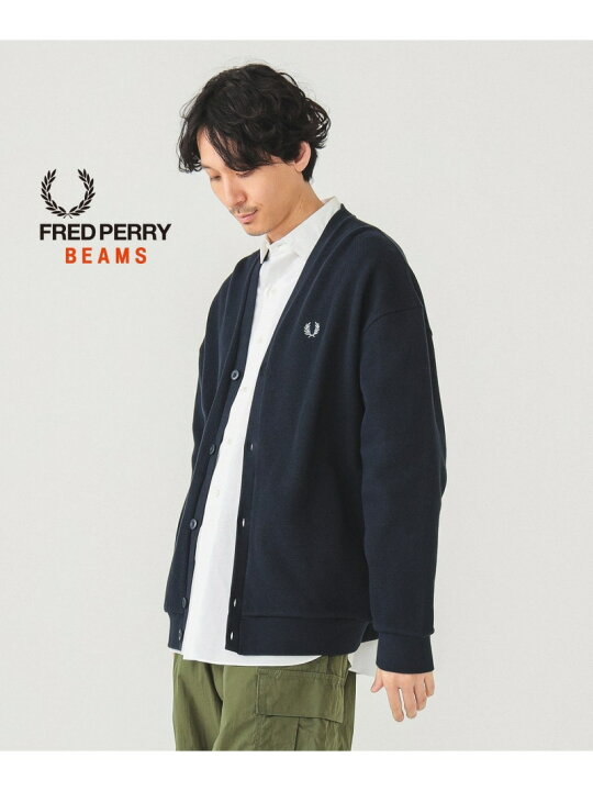 楽天市場】【別注】FRED PERRY / リラックス ピケ カーディガン BEAMS 