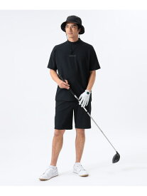 ORANGE LABEL / 切替メッシュ モックネックシャツ【STRETCH】 BEAMS GOLF ORANGE LABEL ビームス ゴルフ トップス スウェット・トレーナー ブラック ホワイト【送料無料】[Rakuten Fashion]