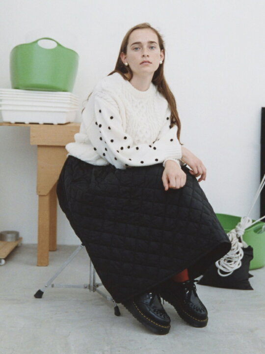 楽天市場】CAROLINA GLASER / キルティング スカート カロリナグレイ  