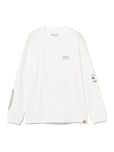 �ySALE�^30%OFF�zManhattan Portage / Long Sleeve Print T-Shirt B:MING by BEAMS �r�[�~���O ���C�t�X�g�A �o�C �r�[���X �g�b�v�X �J�b�g�\�[�ET�V���c �u���b�N �z���C�g�yRBA_E�z�y���������z[Rakuten Fashion]