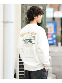 【SALE／30%OFF】BEAMS HEART / カフェ グラフィック スウェット BEAMS HEART MEN ビームス ハート トップス スウェット・トレーナー ホワイト グレー【RBA_E】【送料無料】[Rakuten Fashion]