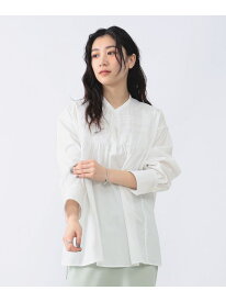 Demi-Luxe BEAMS / スモッキング刺繍ブラウス 24SS Demi-Luxe BEAMS デミルクス ビームス トップス シャツ・ブラウス ホワイト ベージュ【送料無料】[Rakuten Fashion]