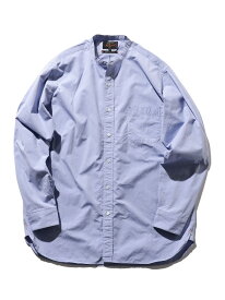 【定番・ベーシック】BEAMS PLUS / 120/3 ブロード バンドカラー シャツ クラシックフィット 新生活 新社会人 オフィスカジュアル おすすめ 25AW BEAMS PLUS ビームス メン トップス シャツ・ブラウス ブルー ホワイト【送料無料】[Rakuten Fashion]