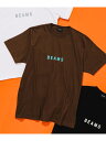BEAMS / ロゴ Tシャツ 24SS BEAMS ビームス メン トップス カットソー・Tシャツ ブラウン ホワイト ブラック【送料無料】[Rakuten Fashion]