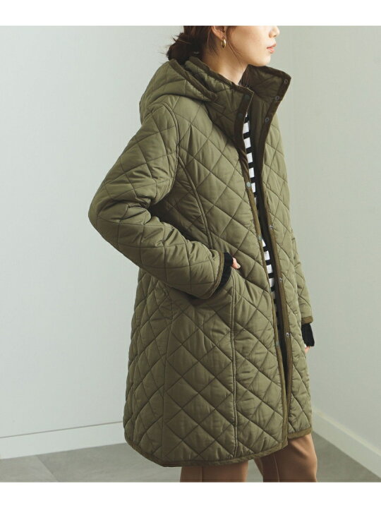 楽天市場】BEAMS HEART / キルティング フードコート BEAMS HEART  